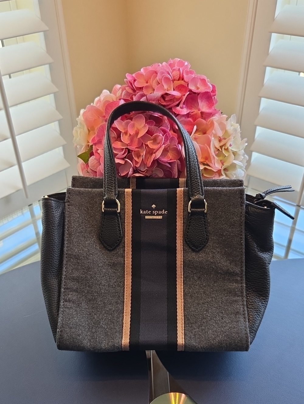kate spade Black and Gray Tote
